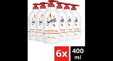 Sunlight Douchegel - Kids Red Good Morning - pH-Huidneutraal - Voordeelverpakking 6 stuks