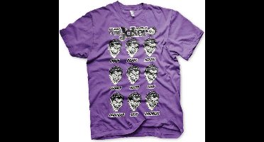 DC Comics Batman Heren Tshirt -M- The Many Moods Of The Joker Paars
