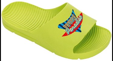 Badslippers - Sunset Paradise - Lime - Maat 34/35