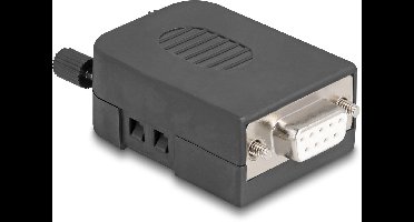 Delock Sub-D connector housing 9 pin serial made of plastic including terminal block Connector socket for RS-232/RS-485/CANBUS