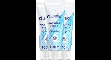 Durex Glijmiddel Natural - Hydraterend - 100% natuurlijk - 100ml x3