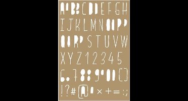 Joy! Crafts Maskstencil polybesa - Lettering stencils 6002/0849 105x148,5 mm