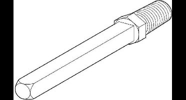 Wisselstift M12 8x120mm massief tbv Proline