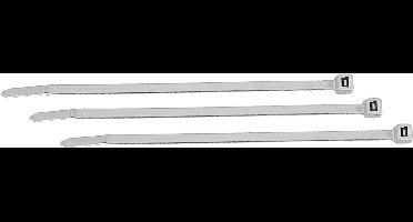100 stuks - Kabelbinders wit 160 x 4,8 mm – tiewraps – kabelbinder