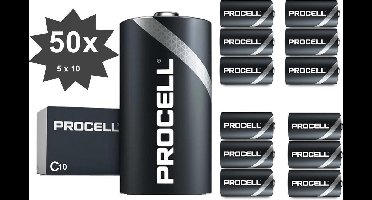 PROCELL  C/LR14 alkalinebatterij - 50 Stuks (5 pakjes a 10st) -