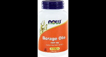Now Foods - Borage Olie 1000 mg - Plantaardige Bron van GLA - 60 Softgels