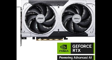 MSI NVIDIA GeForce RTX 5060 Ti 8G VENTUS 2X OC PLUS - 8GB - GDDR7 - PCIe 5.0 - 1x HDMI 2.1b - 3x DisplayPort 2.1a