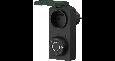 IP44 buitenprogrammer met schemersensor - GAO - 1000 W - Zwart