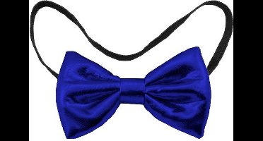 Folat - Strikje metallic blauw