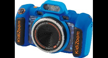 VTech KidiZoom Duo FX Kindercamera - Interactief Speelgoed - Foto's en Video's Maken - Speelgoed vanaf 4 Jaar - Blauw