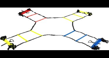 Trainingsladder vierzijdig - snelheid en coördinatie - Cross-over agility ladder