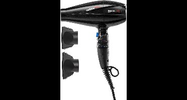 BabylissPRO Excess-HQ Föhn - 2600W AC motor - Ionische functie - 152 km/h - 2 blaasmonden - Professionele haardroger - BAB6990IE