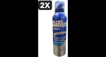 2 x Gillette - Series - Scheerschuim - Met Cacaoboter - 250 ml