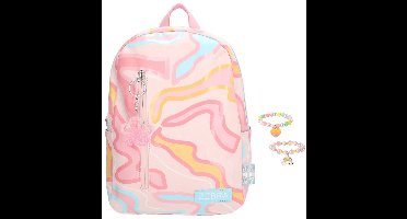 Zebra Rugzak Lily Colour Fantasy - rugtas, schooltas, kinderrugzak + armbandje