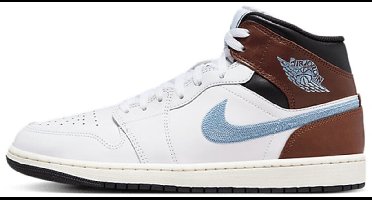 Nike Air Jordan 1 Mid SE - Heren Sneakers Basketbalschoenen Schoenen Leer Wit FQ7831-142