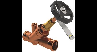 Kemper WESER Vrijstroomafsluiter - Met Mapress Persaansluiting 22mm - DN20 - Brons - Afsluiter Waterleiding