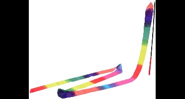 Rainbow Lint - Outdoor Fun Ribbon - Regenboog Streamer - Speellint - Danslint - 2 Meter - Multicolor