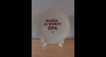 leuk bordje met de tekst : Hoera je wordt opa