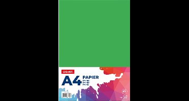 CREAKIT. Karton A4 – 25 Vellen – Knutselen voor Kinderen en Volwassenen – Tekenpapier voor Kinderen – 150 grams – Knutselpapier – Gekleurd Papier – Groen