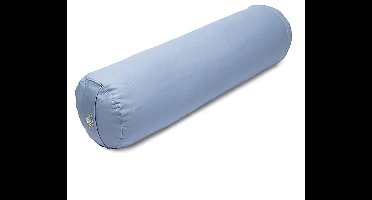 Yoga bolster blauw biokatoen (OCS) – 60 cm x 16 cm