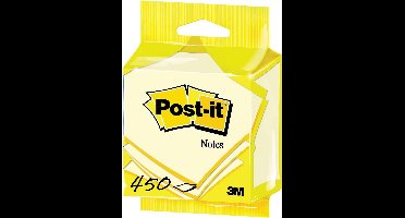 Post-it® Notes, Kubus, Canary Yellow™, 76 x 76 mm, 450 Blaadjes/Kubus