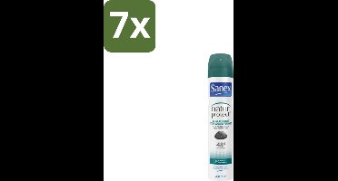 7 x Sanex – Deodorant Spray – Aluinsteen – 200 ml - Deodorant Spray - Natuurlijke Deodorant - Aluinsteen - Frisse Geur - Huidvriendelijk