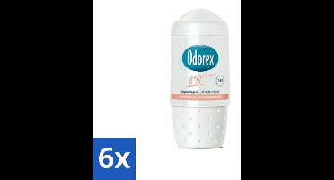 6 x Odorex Deodorant Roller 0% 50 ml - 0% Parfum - 0% Alcohol - Hypoallergenisch - Gevoelige Huid - Deodorant Roller
