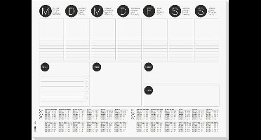 Sigel H7506 Bureau onderlegger 2-jaarskalender, Weekplanner 2027, 2028 (b x h) 42 cm x 29.70 cm 30 vellen 1 stuk(s) H75