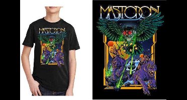 Mastodon - Space Owl Kinder T-shirt - Kids tm 12 jaar - Zwart
