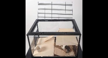 Zolux Knaagdierkooi nevo royal plexiglas zwart