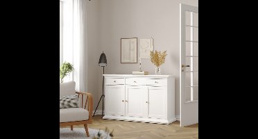 Giga Living Dressoir Paris - Wit - 145x90x45cm