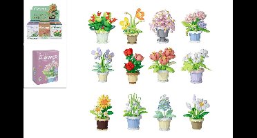 Van Manen bloemen bouwset plant in pot - bouwstenen speelgoed 365dlg.