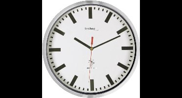 Techno Line WT8990 Wandklok Zendergestuurd 30 cm x 5 cm Zilver (metallic)
