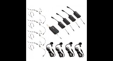 SubZero VOXLINK-Compact, Quad Lav/Headset Draadloos Microfoonsysteem