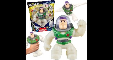 Goo Jit Zu DISNEY Buzz Lightyear Rekbaar beeldje van 20 cm, knijpspeeltje voor kinderen, gevuld met gel 4+