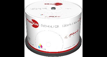 Primeon 2761206 DVD-R disc 4.7 GB 50 stuk(s) Spindel Bedrukbaar