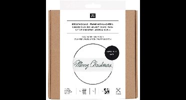 Borduurpakket merry christmas Rico Design 100187 excl. ring