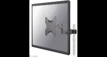 Neomounts FL40-450BL12 TV-paalsteun 23-42" - max 25 kg - VESA 75x75-200x200 - geschikt voor Ø 28-50 mm - niveauverstelling - full motion - zwart
