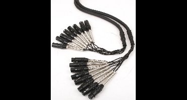 MUSIC STORE Studio Multicore/Eco 8/XLR-XLR 5m / XLR female > XLR male - Analoge multicore kabel