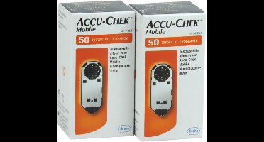Accu Chek Mobile actiepakket bundel 2x50 strips