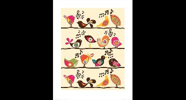 Kunstdruk Valentina Ramos - Singing Birds 40x50cm