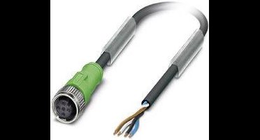 Phoenix Contact 1515743 Sensor/actuator connector, geassembleerd M12 Aantal polen: 4 Bus, recht 10.00 m 1 stuk(s)