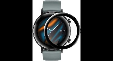 Screenprotector geschikt voor Huawei Watch GT 2 42mm - Full Tempered Glass