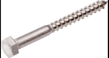 HOE houtdr bt, RVS (RVS), le 40mm, diam schacht 10mm