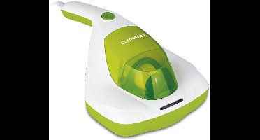 CLEANmaxx Anti-mijt-handstofzuiger snoerloos | kruimelzuiger draadloos | Matrasreiniger met UV-C-licht | Vernietigt 99,9% van alle mijten | Inclusief HEPA-filter en 250 ml stofreservoir | Ideaal voor allergiepatiënten [Limegreen]