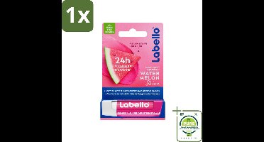 1 x Labello Lippenbalsem Blister Watermelon Shine 4.8 gr - Lippenbalsem - Hydraterende Lippenbalsem - Roze Glans - Watermeloen Lippenbalsem - Vegan Lippenbalsem