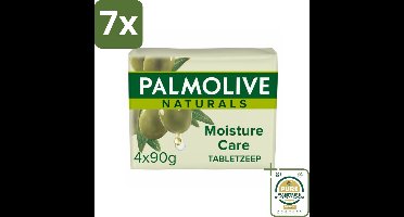 7 x Palmolive Tabletzeep Naturals Olijf Melk 4x 90 gr - Grootverpakking - Tabletzeep - Natuurlijke Zeep - Zeep Voor Huid - Zeep Voor Handen - Zeep Voor Lichaam