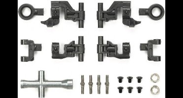 Tamiya 54874 Reserveonderdeel TT-02 dwarsgeleidearmset boven / instelbaar