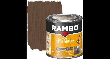 Rambo Pantserlak Interieur - Transparant Zijdeglans - Houtnerf Zichtbaar - Donker Noten - 0.75L