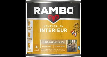 Rambo Pantserlak Interieur - Transparant Zijdeglans - Houtnerf Zichtbaar - Puur Grenen - 0.75L